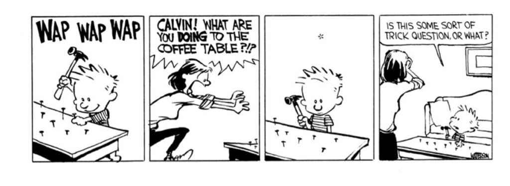 Calbin And Hobbes strip